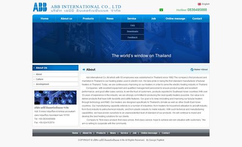 ABB网站效果图 深圳网络公司专业建站服务解析